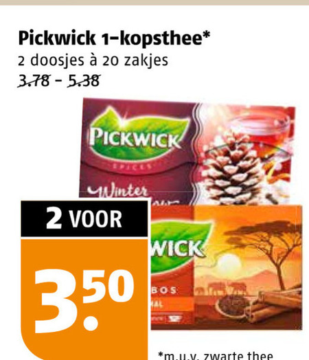Pickwick   thee folder aanbieding bij  Poiesz - details