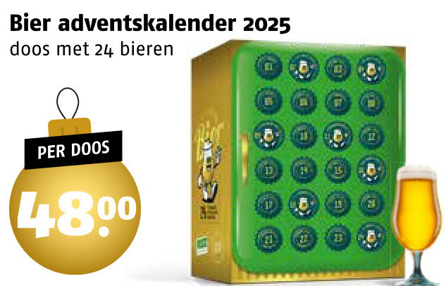 bier 1 24 adventskalender doos bieren folder aanbieding bij Poiesz