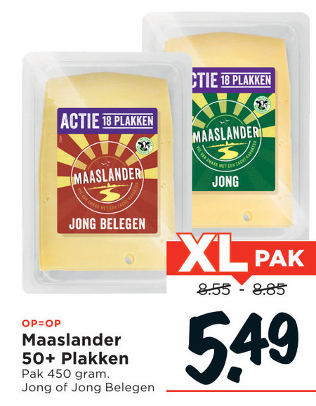 Maaslander   kaasplakken folder aanbieding bij  Vomar - details