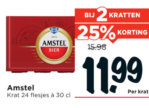 Amstel   krat bier folder aanbieding bij  Vomar - details