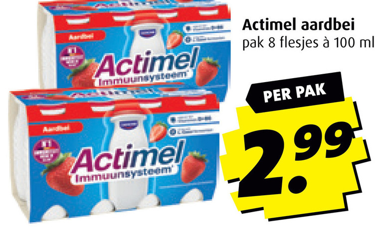 Danone Actimel   melkdrank folder aanbieding bij  Boni - details