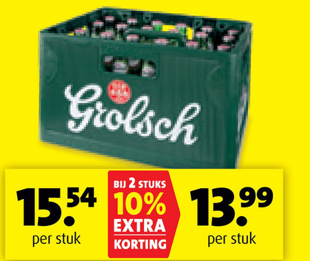 Grolsch   krat bier folder aanbieding bij  Boni - details
