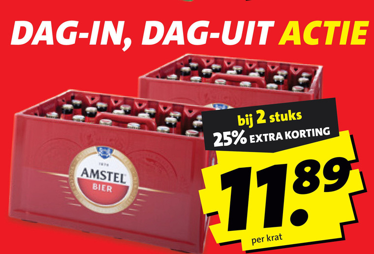 Amstel   krat bier folder aanbieding bij  Boni - details