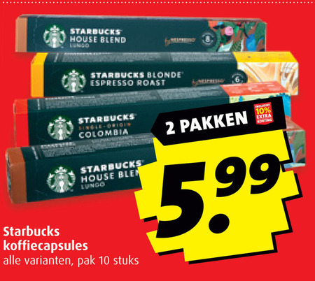 Starbucks   koffiecups folder aanbieding bij  Boni - details