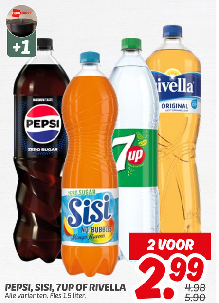 Pepsi   frisdrank folder aanbieding bij  Dekamarkt - details
