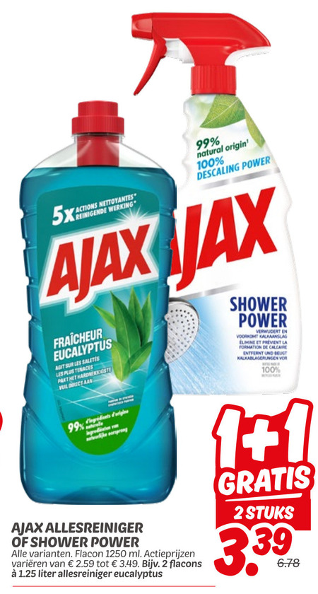 Ajax   allesreiniger folder aanbieding bij  Dekamarkt - details