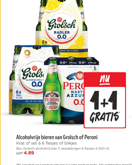 Grolsch   alcoholvrij bier folder aanbieding bij  Jumbo - details