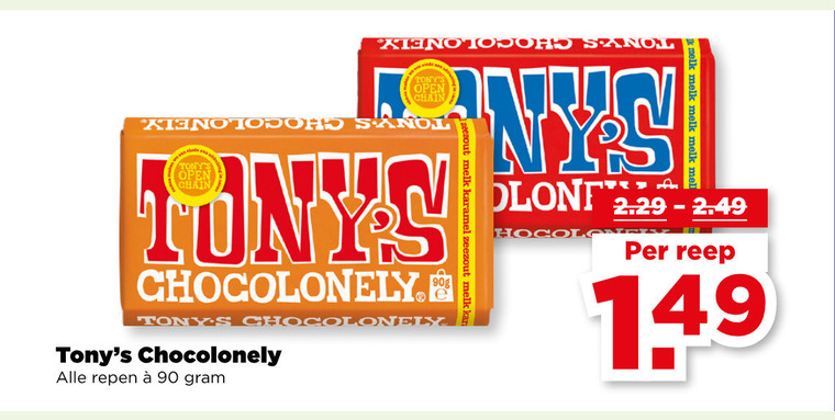 Tony Chocolony   chocolade folder aanbieding bij  Plus - details