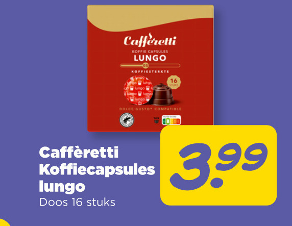 Cafferetti   koffiecups folder aanbieding bij  Plus - details