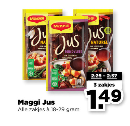 Maggi   jus folder aanbieding bij  Plus - details
