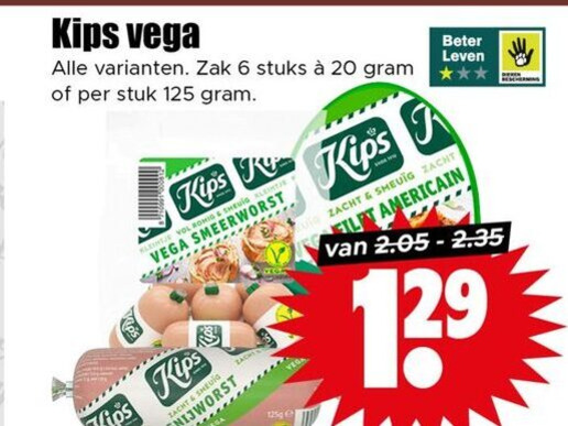 Kips   snijworst folder aanbieding bij  Dirk - details