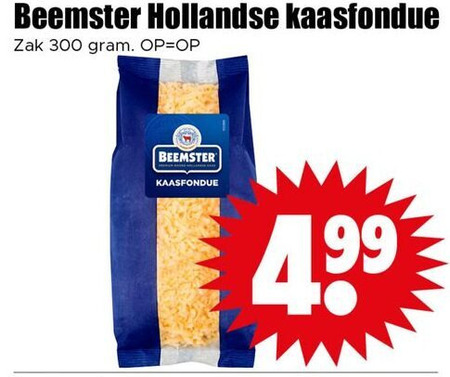 Beemster   kaasfondue folder aanbieding bij  Dirk - details