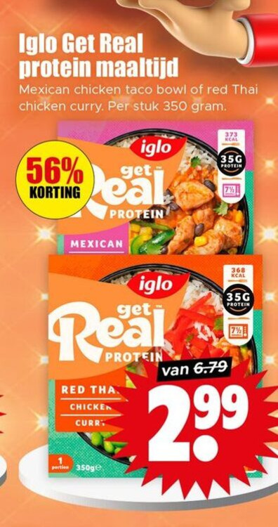 Iglo   diepvriesmaaltijd folder aanbieding bij  Dirk - details
