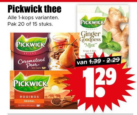 Pickwick   thee folder aanbieding bij  Dirk - details