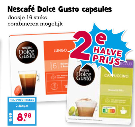Nescafe   dolce gusto capsules folder aanbieding bij  Boons&nbsp;Markt - details