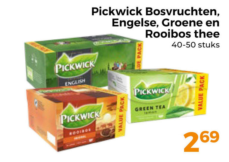 Pickwick   thee folder aanbieding bij  Trekpleister - details