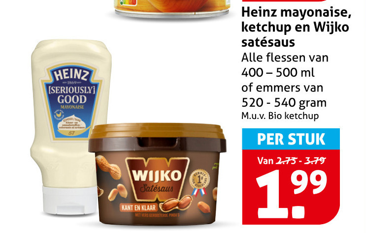 Wijko   satesaus, mayonaise folder aanbieding bij  Hoogvliet - details