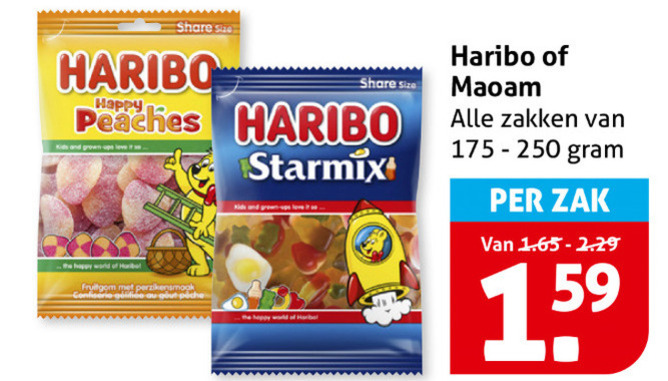 Maoam   snoep folder aanbieding bij  Hoogvliet - details