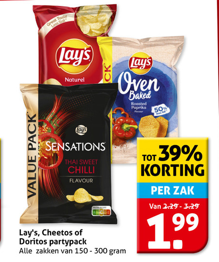 Lays   chips folder aanbieding bij  Hoogvliet - details