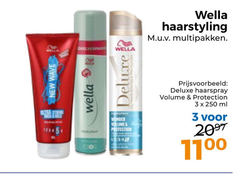 New Wave   haargel, hairspray folder aanbieding bij  Trekpleister - details