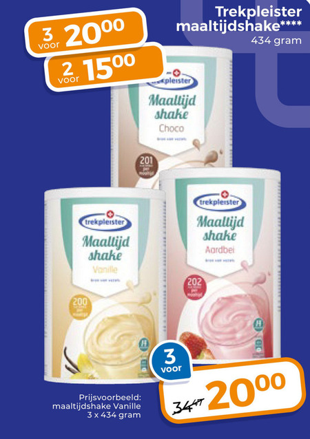 Trekpleister Huismerk   afslankmaaltijd folder aanbieding bij  Trekpleister - details