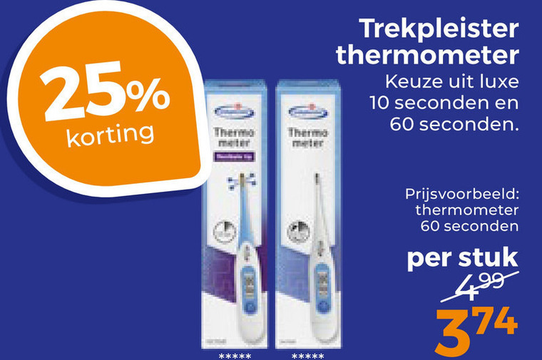 Trekpleister Huismerk   koortsthermometer folder aanbieding bij  Trekpleister - details