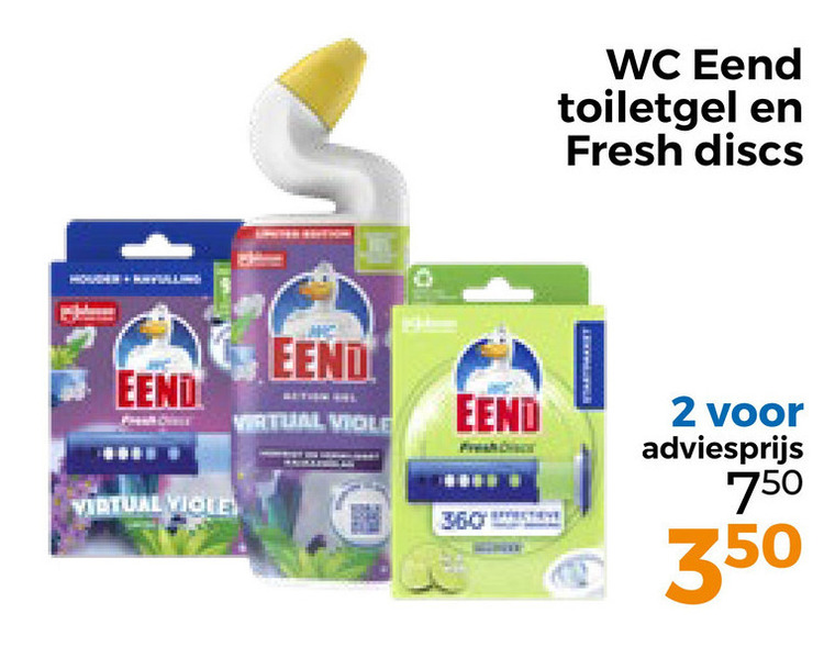WC Eend   toiletblok, toiletreiniger folder aanbieding bij  Trekpleister - details