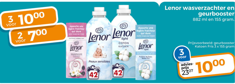 Lenor   wasverzachter folder aanbieding bij  Trekpleister - details