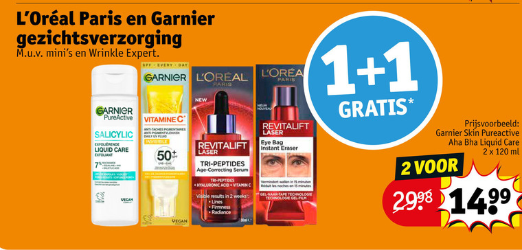 L Oreal   gezichtsverzorging folder aanbieding bij  Kruidvat - details