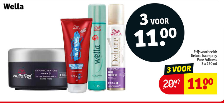 Wella   hairspray folder aanbieding bij  Kruidvat - details