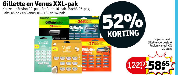 Gillette   scheermesjes, dames scheermesje folder aanbieding bij  Kruidvat - details