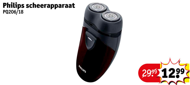 Philips   elektrisch scheerapparaat folder aanbieding bij  Kruidvat - details
