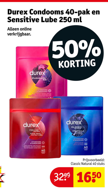 Durex   condooms folder aanbieding bij  Kruidvat - details