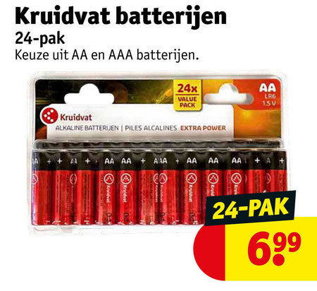 Kruidvat Huismerk   batterij folder aanbieding bij  Kruidvat - details