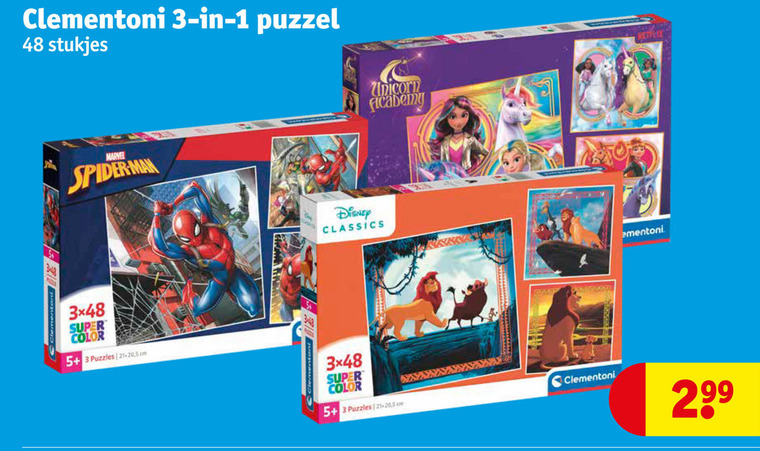 Clementoni   legpuzzel folder aanbieding bij  Kruidvat - details