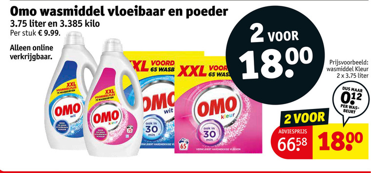 Omo   wasmiddel folder aanbieding bij  Kruidvat - details