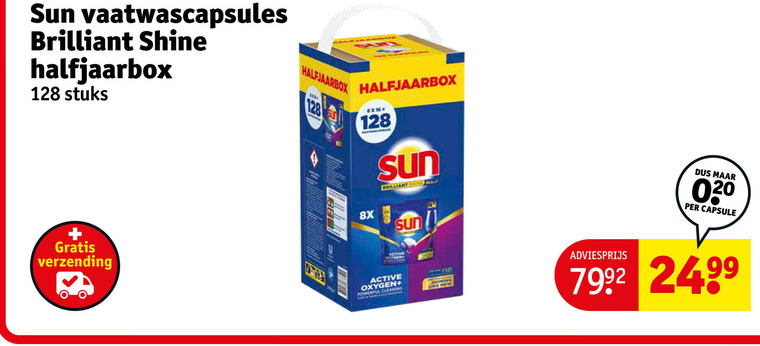 Sun   vaatwasmiddel folder aanbieding bij  Kruidvat - details