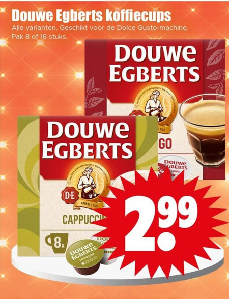 Douwe Egberts   dolce gusto capsules folder aanbieding bij  Dirk - details