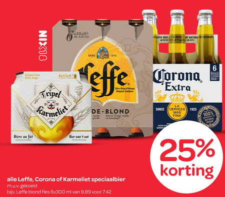 Corona   blikje bier, speciaalbier folder aanbieding bij  Spar - details