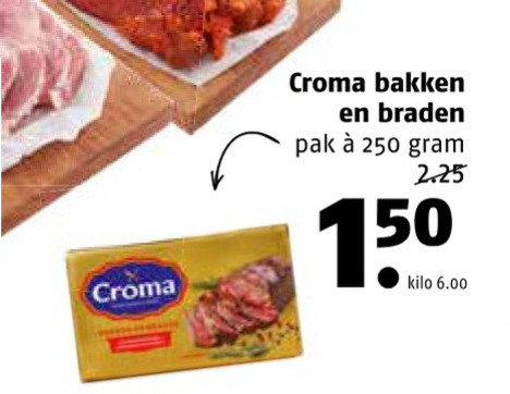 croma olie en vetten 150 250 bakken braden pak kilo folder aanbieding bij Poiesz Croma olie en vetten folder aanbieding bij Poiesz - details