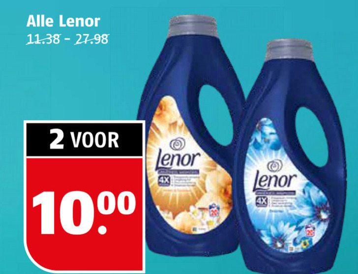 Lenor   wasverzachter folder aanbieding bij  Poiesz - details