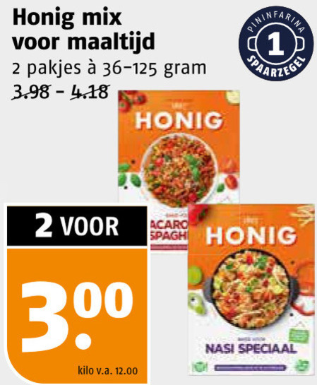 Honig   maaltijdmix folder aanbieding bij  Poiesz - details