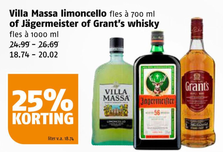 Grants   whisky, kruidenbitter folder aanbieding bij  Poiesz - details