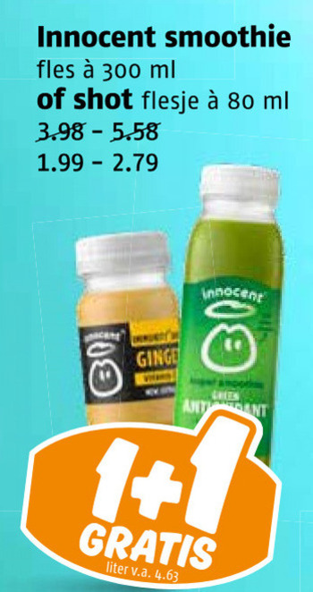 Innocent   fruitsmoothie folder aanbieding bij  Poiesz - details