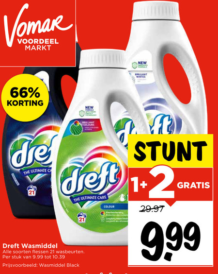 Dreft   wasmiddel folder aanbieding bij  Vomar - details