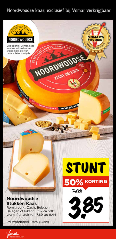 Noordwoudse   kaas folder aanbieding bij  Vomar - details