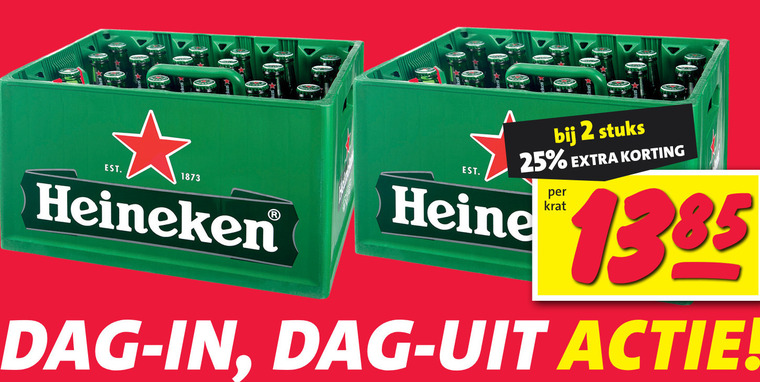 Heineken   krat bier folder aanbieding bij  Nettorama - details