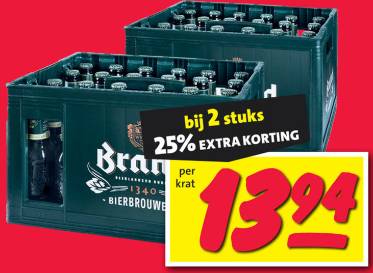 Brand   krat bier folder aanbieding bij  Nettorama - details