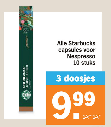Starbucks   koffiecups folder aanbieding bij  Albert Heijn - details