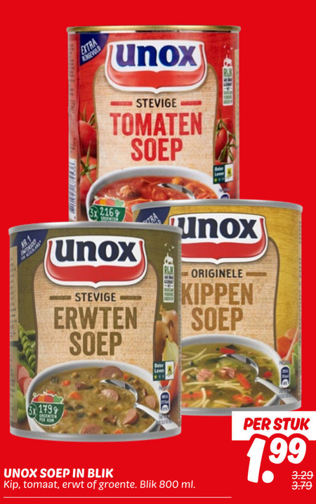 Unox   soep folder aanbieding bij  Dekamarkt - details